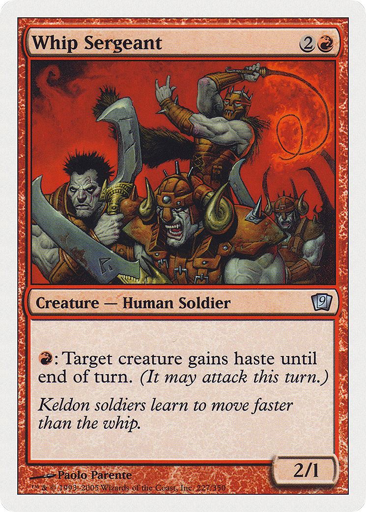 Whip Sergeant (9ED-227) - 9th Edition Foil