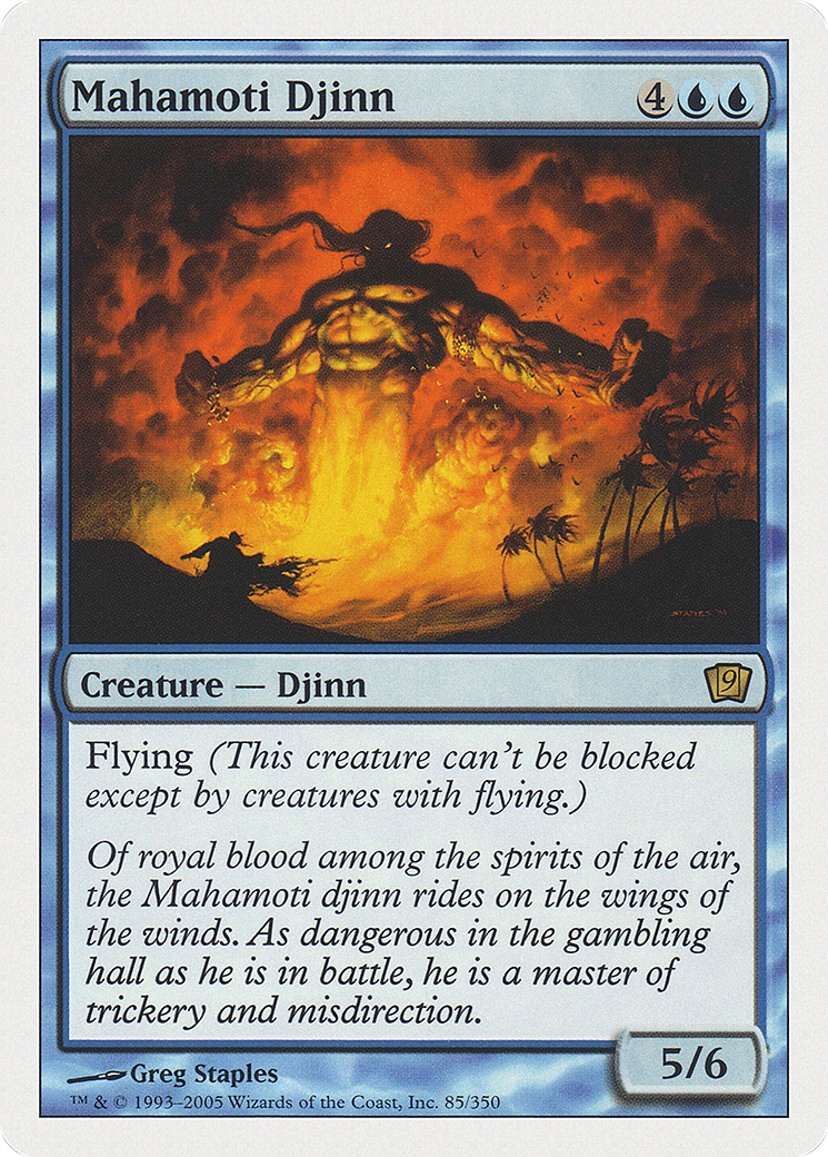 Mahamoti Djinn (9ED-085) - 9th Edition Foil