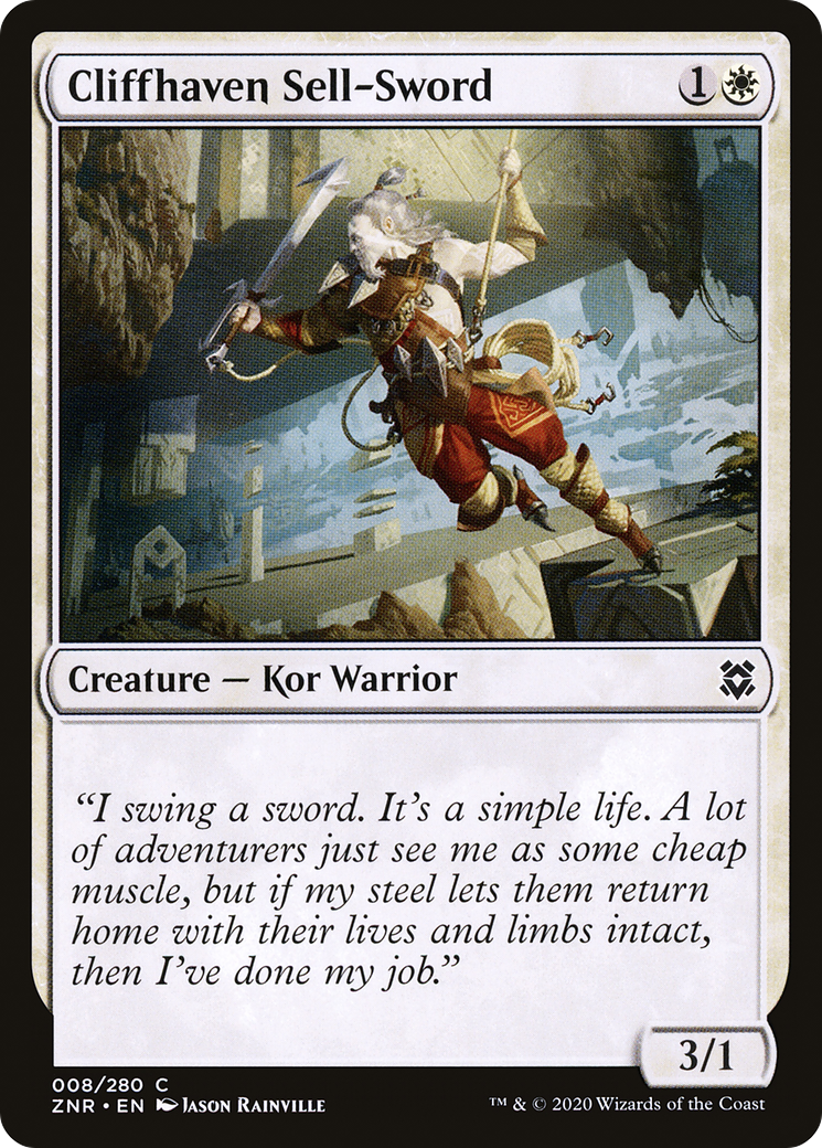 Épée à vendre de Cliffhaven [Zendikar Rising] 