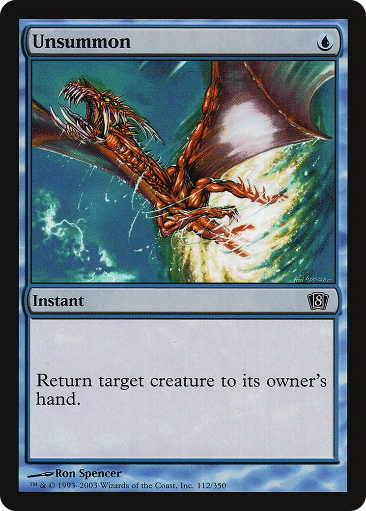 Unsummon (8ED-112★) - 8th Edition