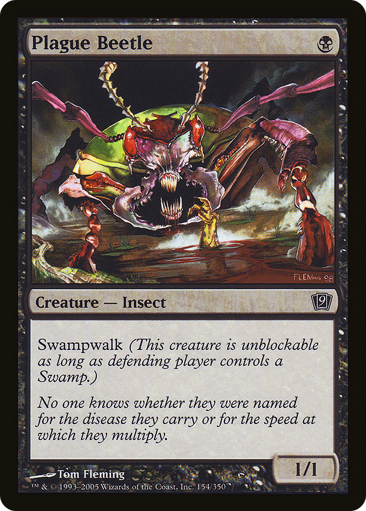Plague Beetle (9ED-154★) - 9th Edition Foil