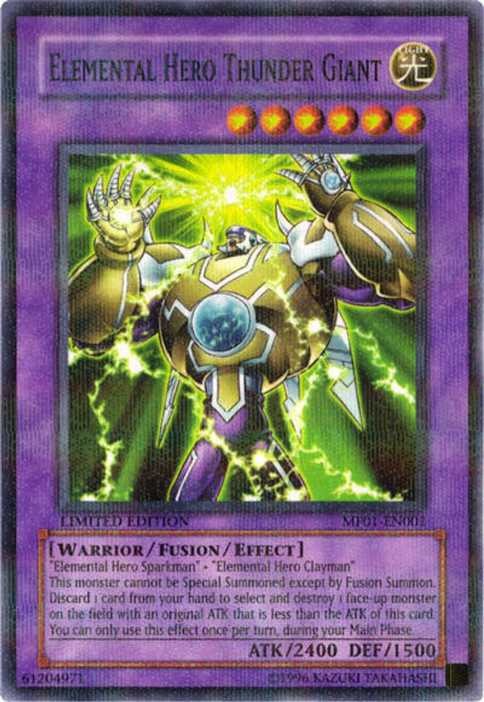 Elemental Hero Thunder Giant (MF01-EN001) - Parallel Rare