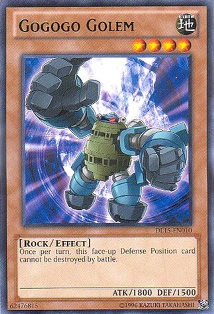 Gogogo Golem (Green) (DL15-EN010) - Rare