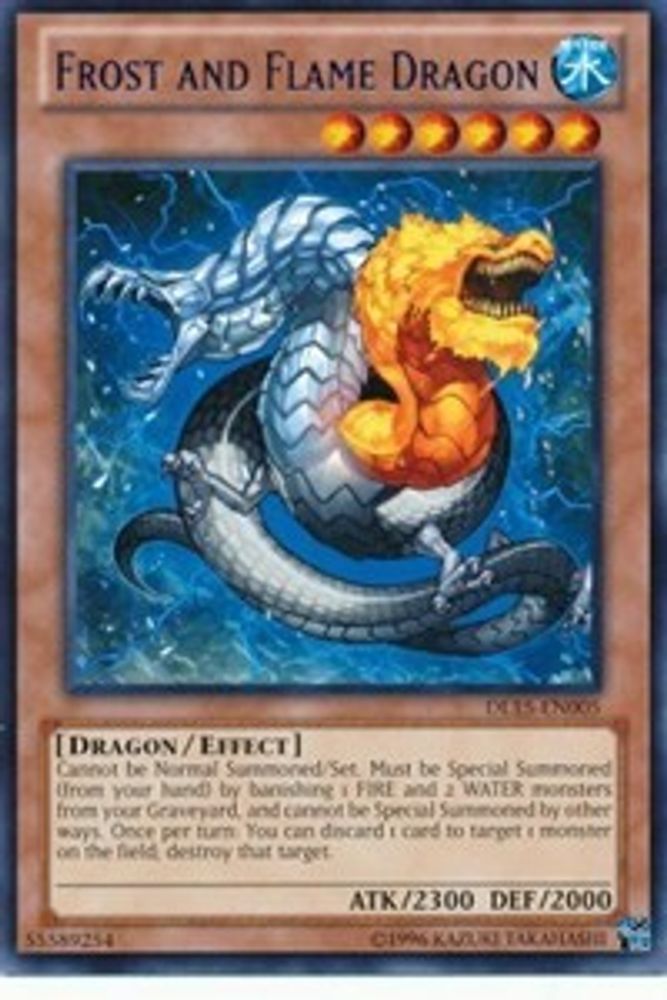 Dragon de givre et de flamme (vert) [DL15-EN005] Rare 