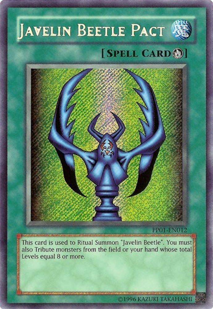 Javelin Beetle Pact (Secret Rare) (PP01-EN012) - Secret Rare
