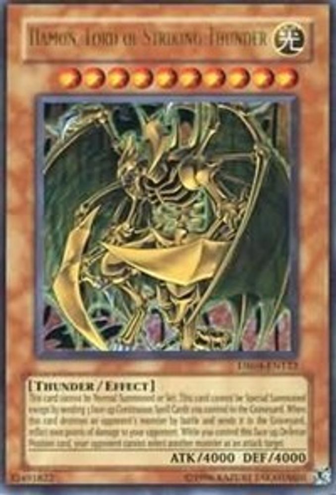 Hamon, Lord of Striking Thunder (DR04-EN122) - Ultra Rare