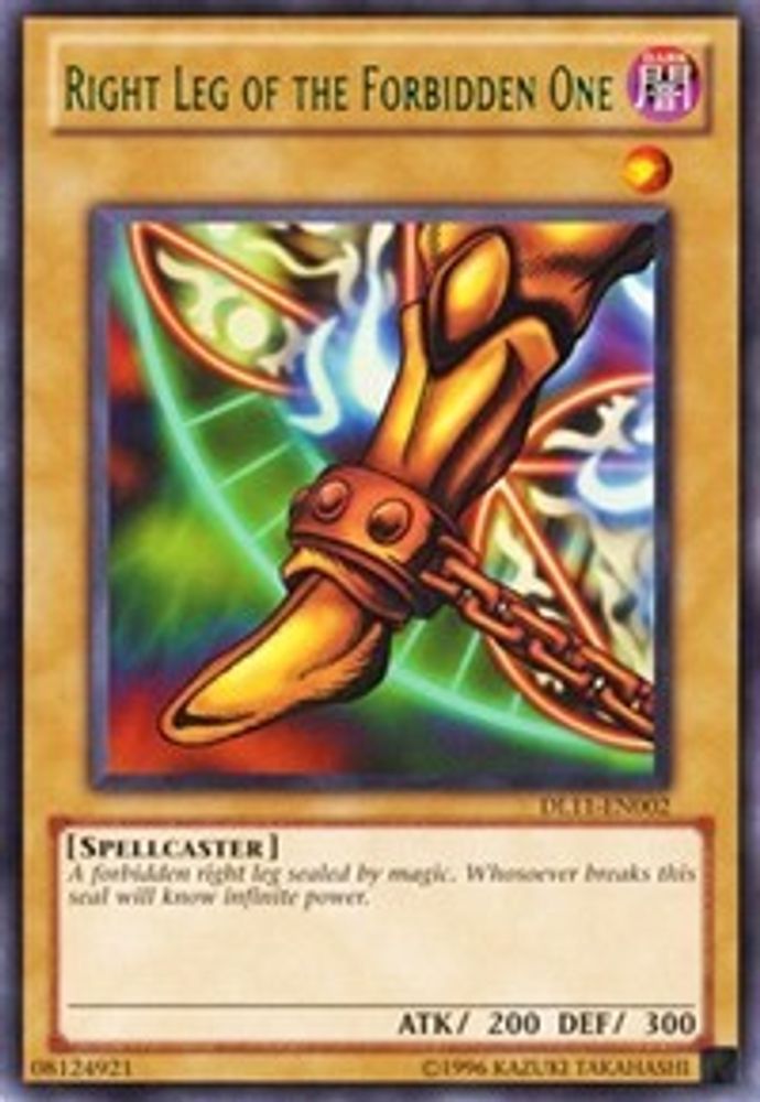 Right Leg of the Forbidden One (Green) (DL11-EN002) - Rare