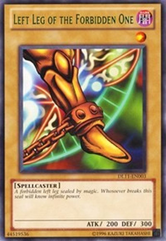 Left Leg of the Forbidden One (Green) (DL11-EN003) - Rare