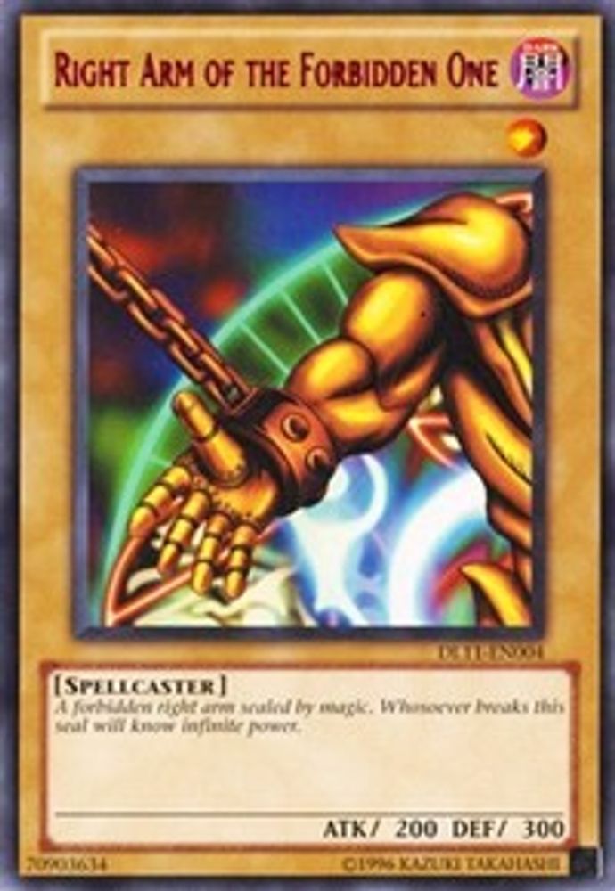 Right Arm of the Forbidden One (Red) (DL11-EN004) - Rare