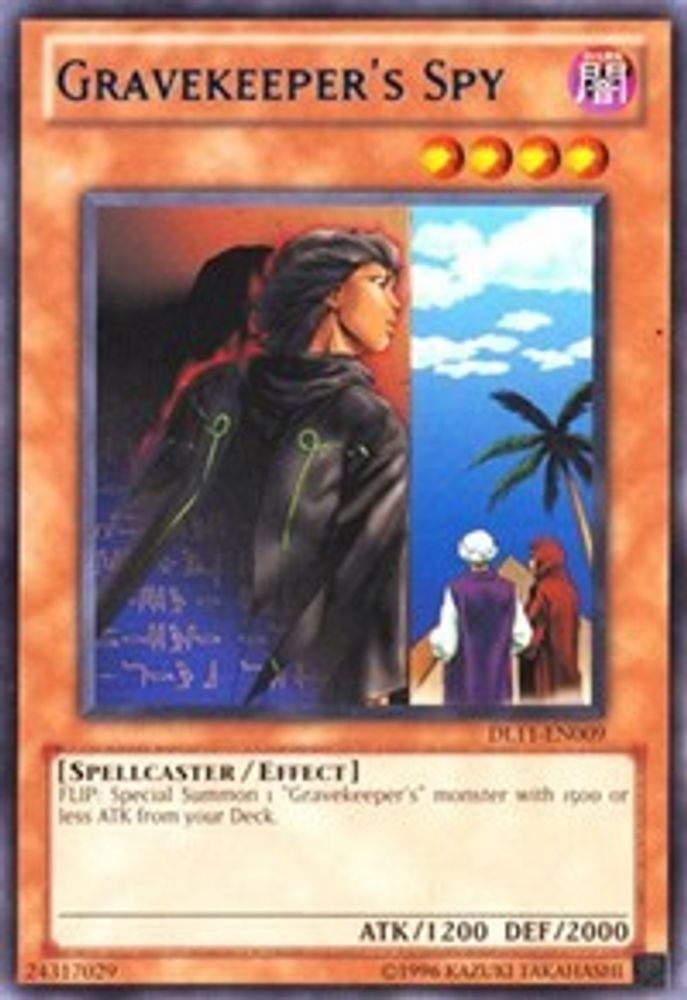 Gravekeeper's Spy (Blue) (DL11-EN009) - Rare
