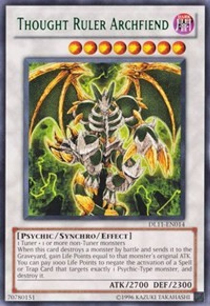 Thought Ruler Archfiend (Green) (DL11-EN014) - Rare