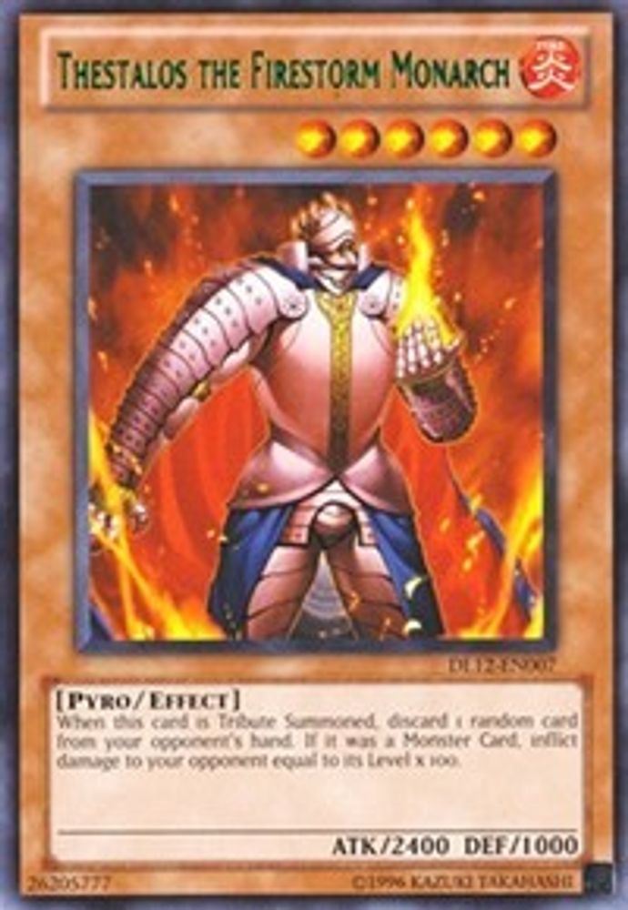 Thestalos the Firestorm Monarch (Green) (DL12-EN007) - Rare
