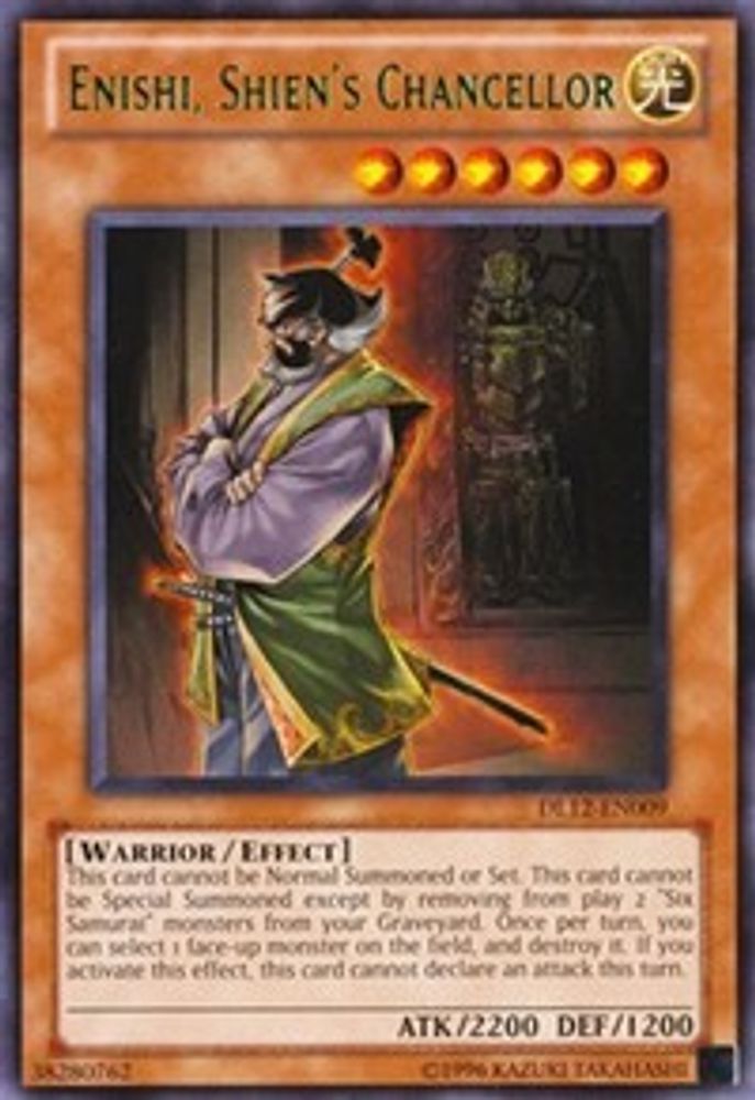 Enishi, Shien's Chancellor (Green) (DL12-EN009) - Rare
