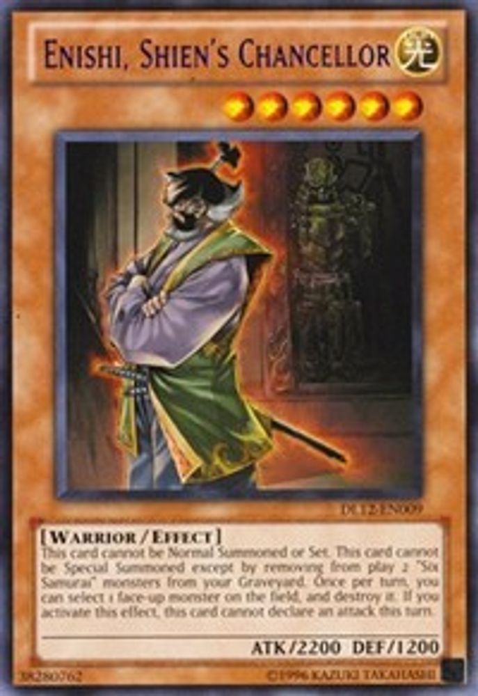 Enishi, Shien's Chancellor (Purple) (DL12-EN009) - Rare