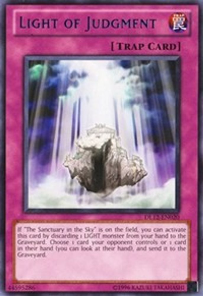 Light of Judgment (Blue) (DL12-EN020) - Rare