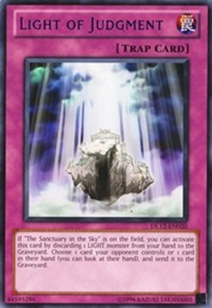 Light of Judgment (Purple) (DL12-EN020) - Rare