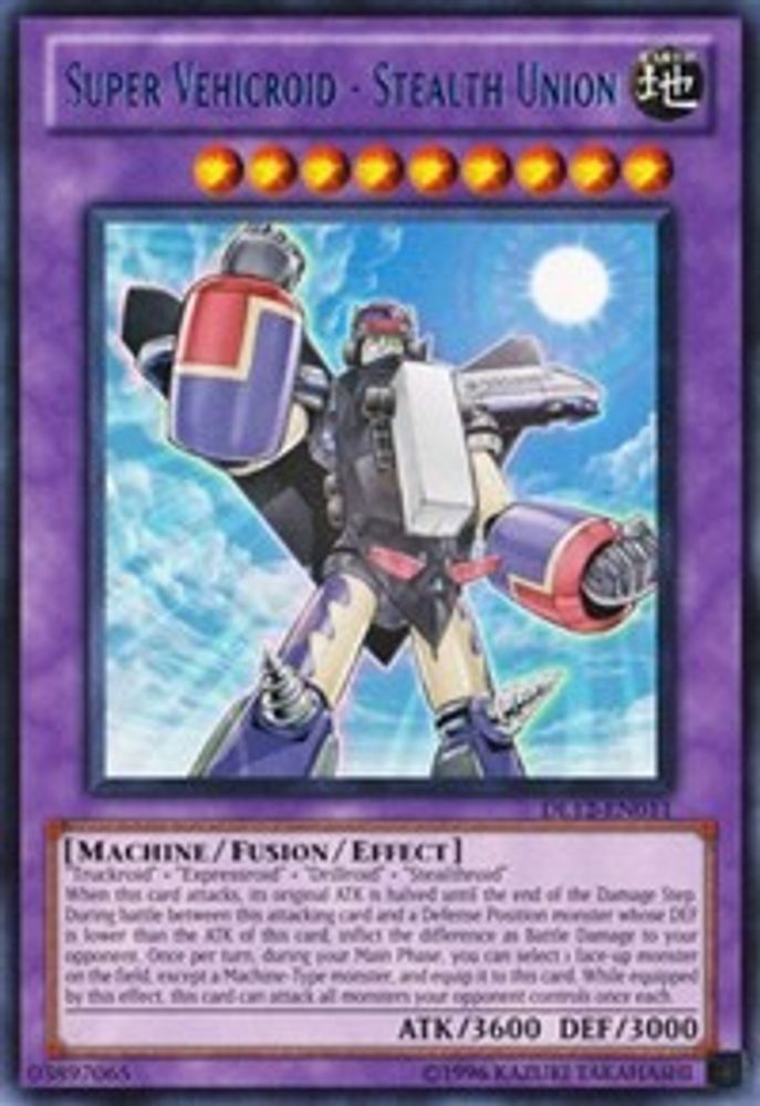 Super Vehicroid - Stealth Union (Blue) (DL12-EN011) - Rare