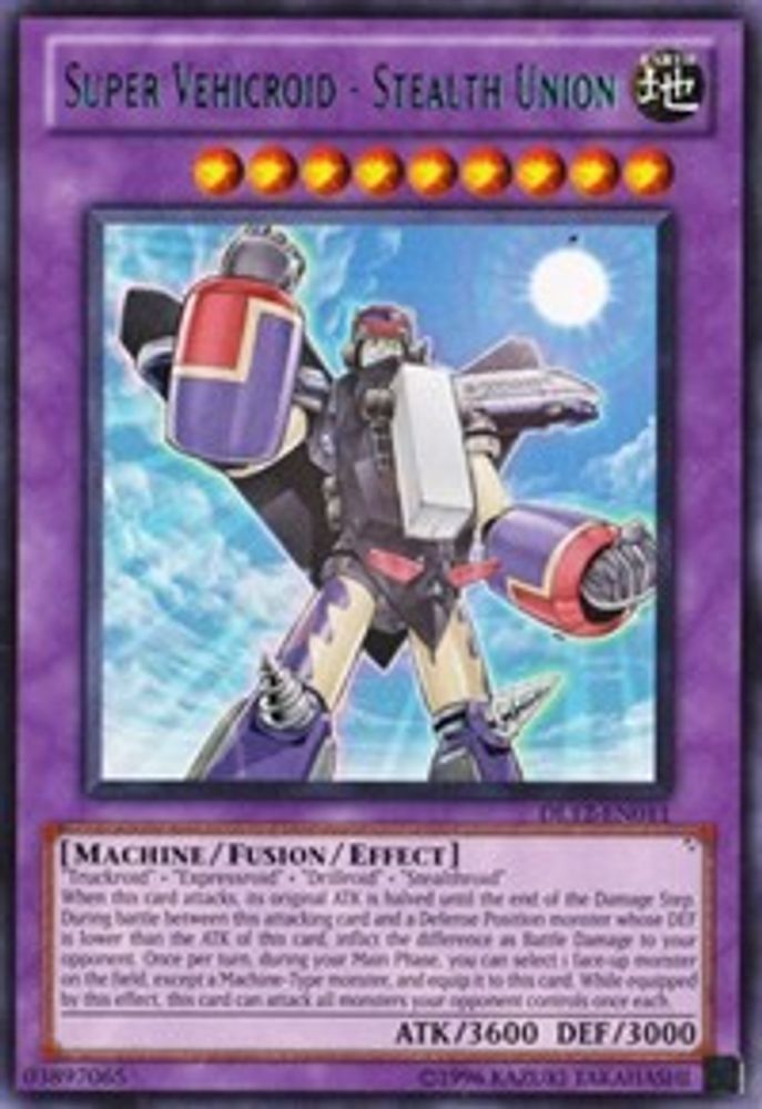 Super Vehicroid - Stealth Union (Vert) [DL12-EN011] Rare 