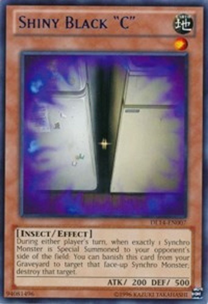 Shiny Black "C" (Blue) (DL14-EN007) - Rare