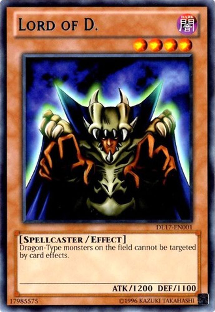 Lord of D. (Blue) (DL17-EN001) - Rare
