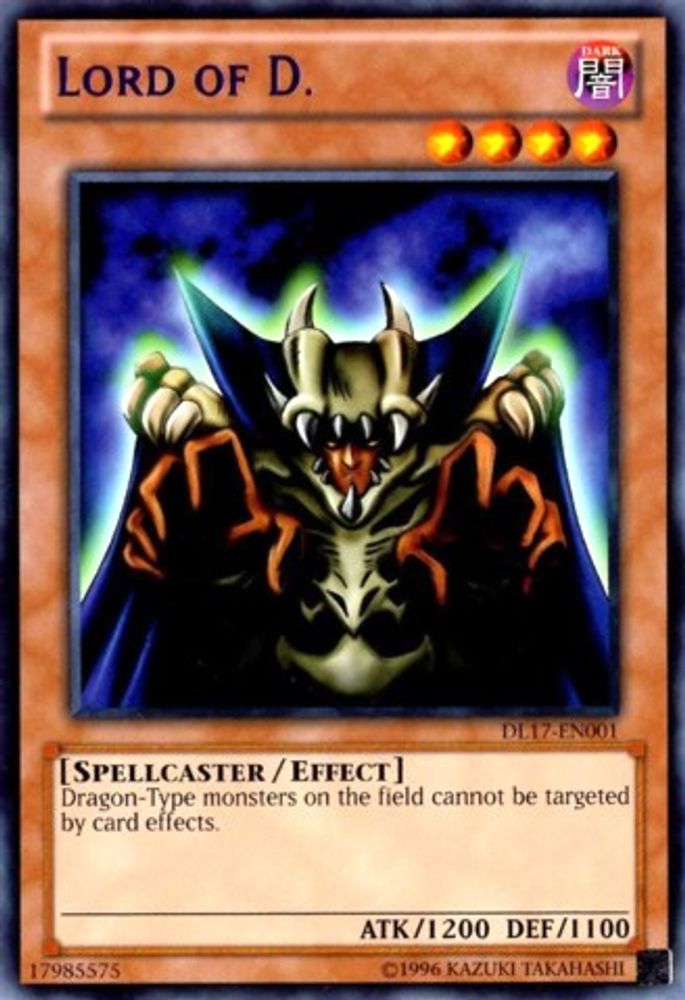 Lord of D. (Purple) (DL17-EN001) - Rare