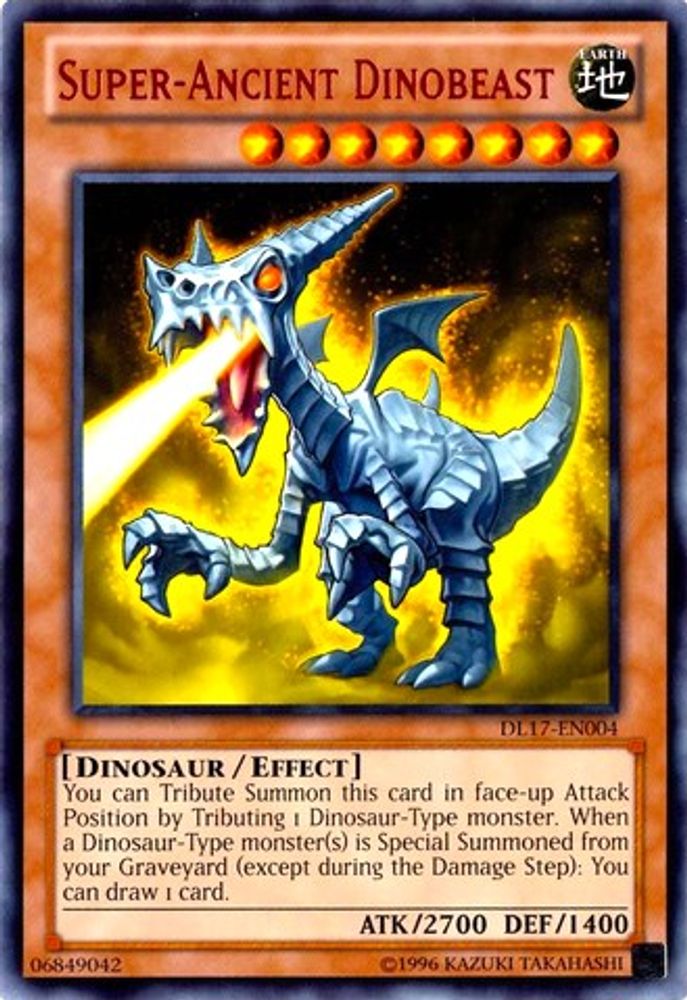 Super-Ancient Dinobeast (Red) (DL17-EN004) - Rare
