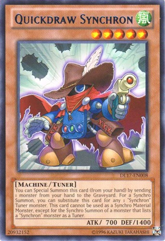 Quickdraw Synchron (Blue) (DL17-EN008) - Rare