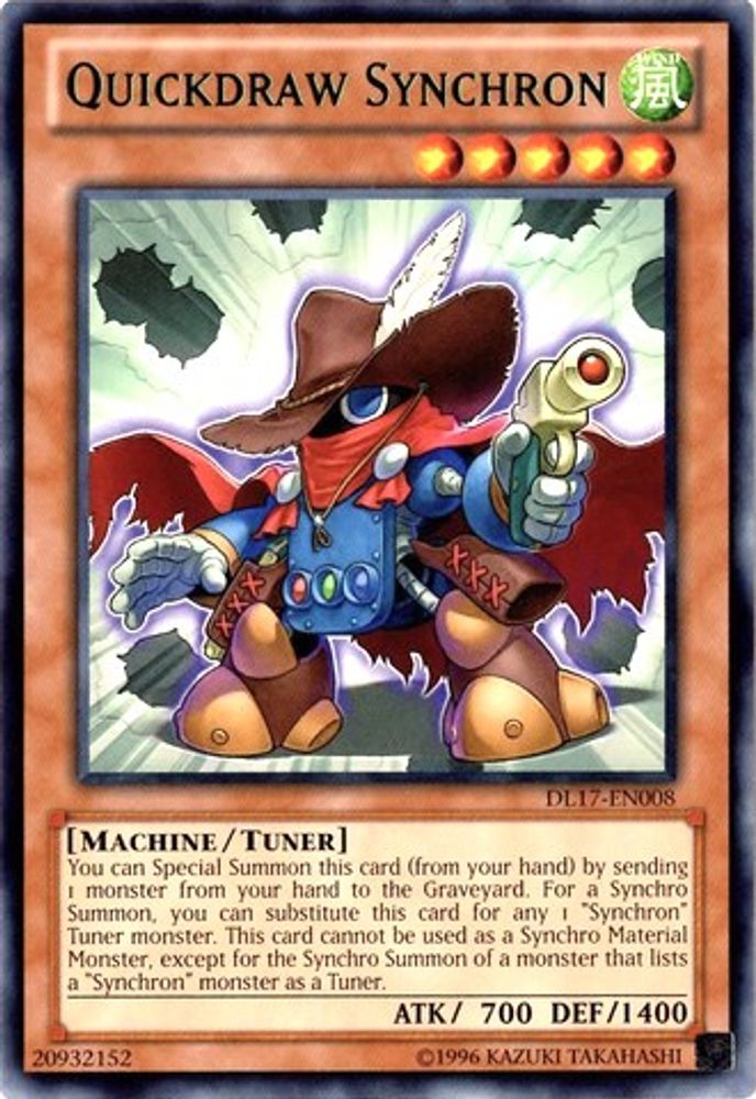 Quickdraw Synchron (Green) (DL17-EN008) - Rare