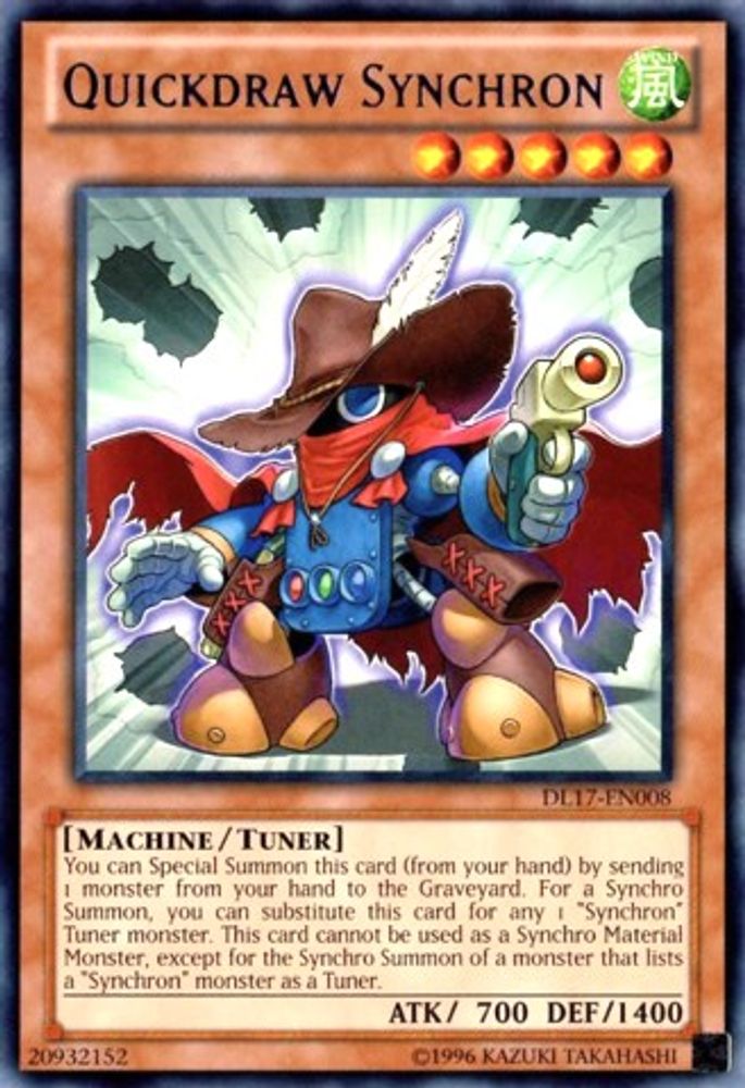 Quickdraw Synchron (Purple) (DL17-EN008) - Rare