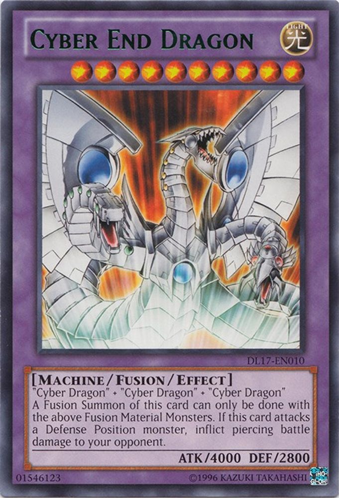 Cyber End Dragon (Green) (DL17-EN010) - Rare
