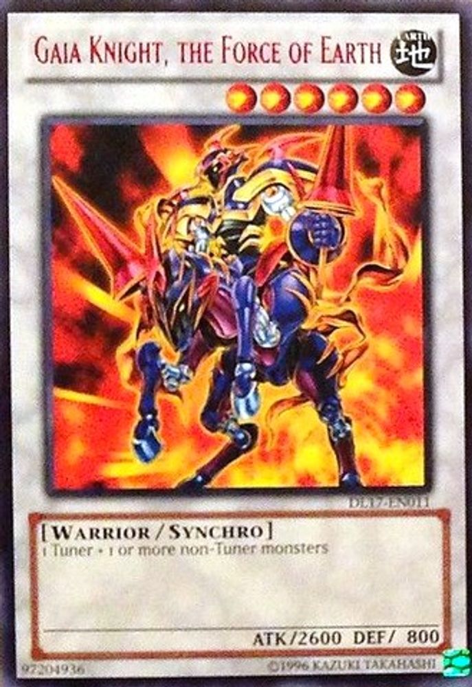 Gaia Knight, the Force of Earth (Red) (DL17-EN011) - Rare