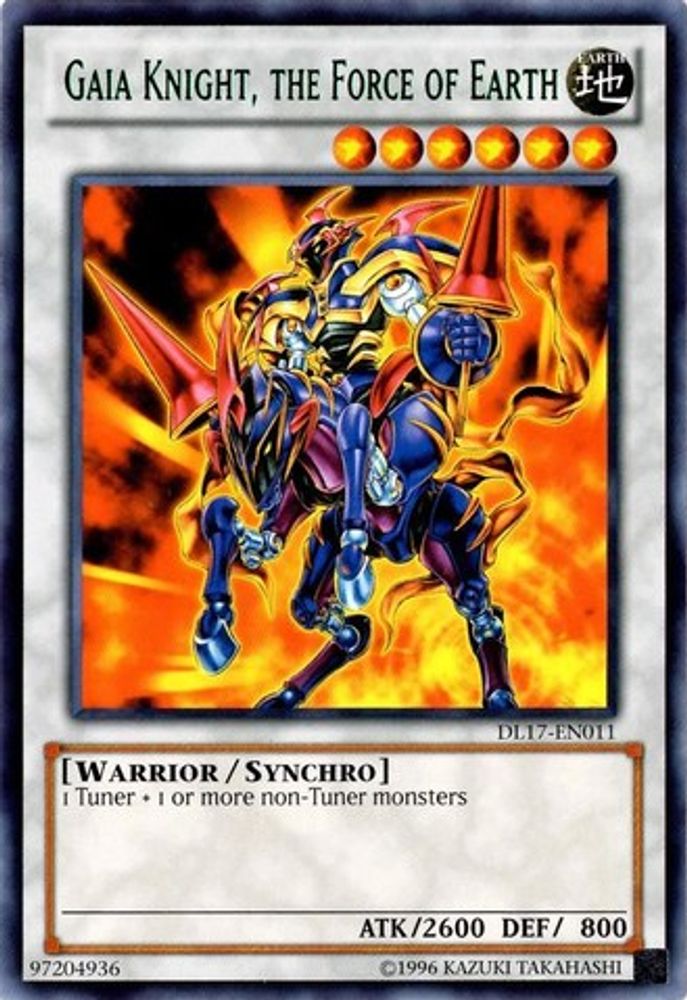 Gaia Knight, the Force of Earth (Green) (DL17-EN011) - Rare