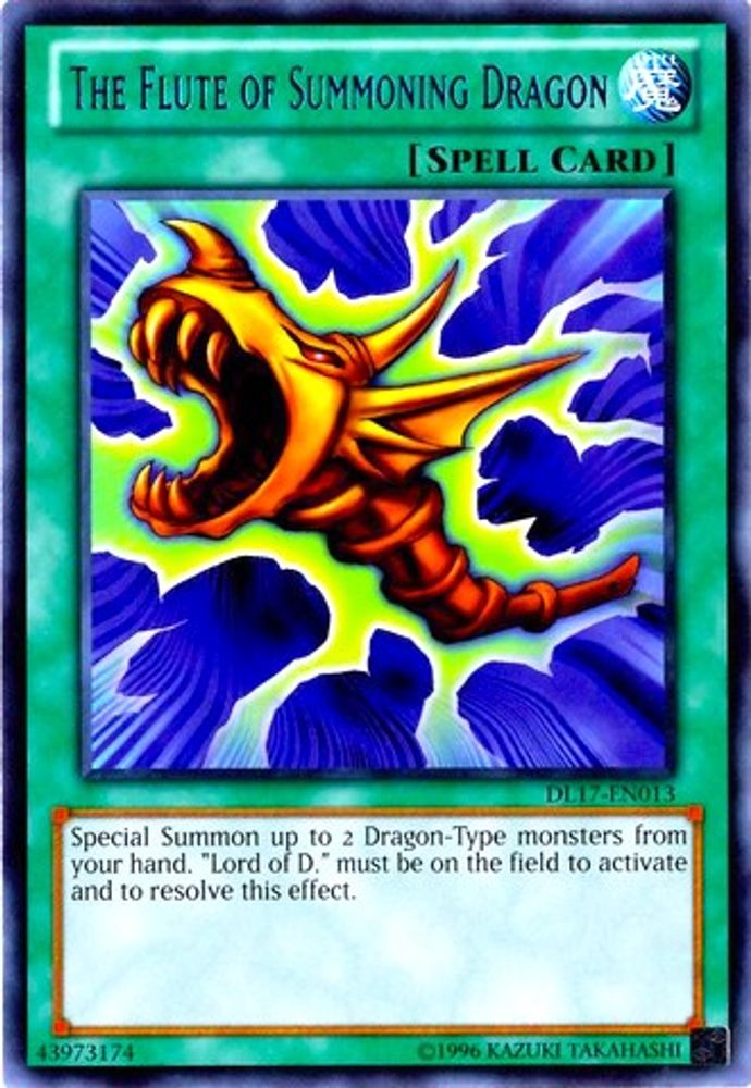 The Flute of Summoning Dragon (Blue) (DL17-EN013) - Rare