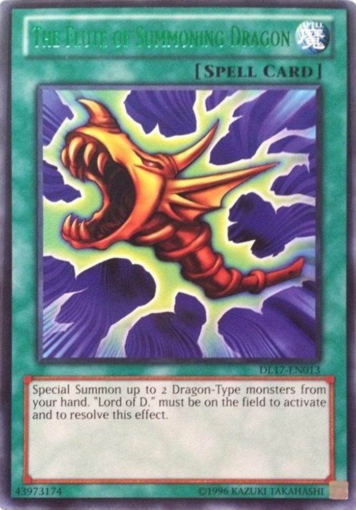 La Flûte d'Invocation du Dragon (Vert) [DL17-EN013] Rare 