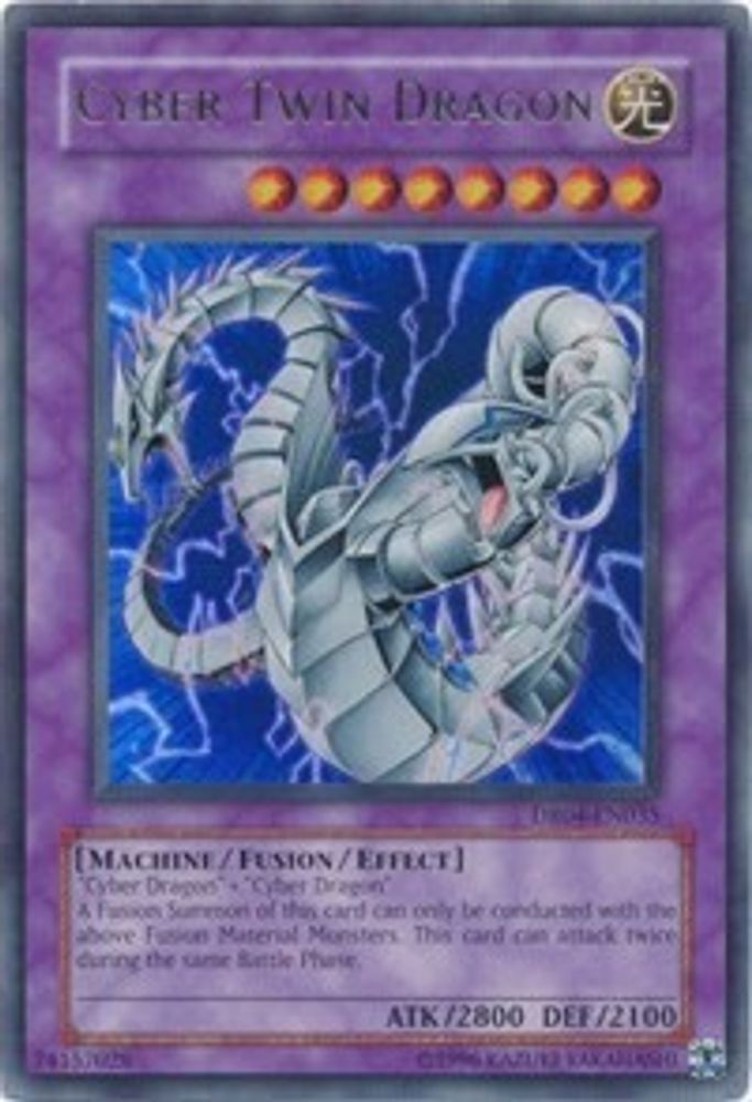 Cyber Twin Dragon (DR04-EN035) - Ultra Rare