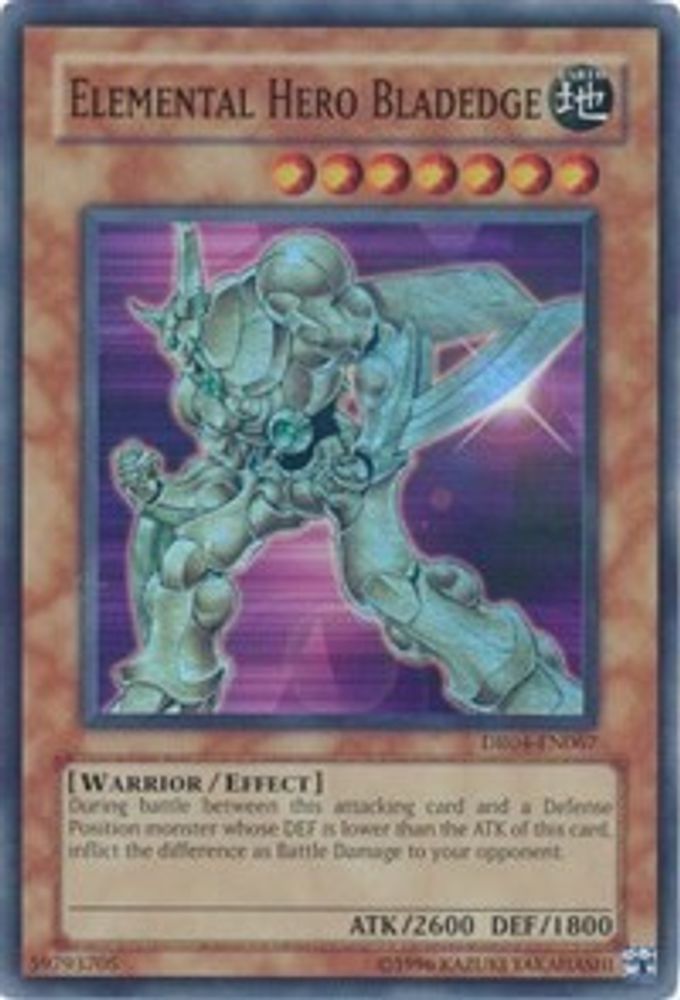 Elemental Hero Bladedge (DR04-EN067) - Super Rare