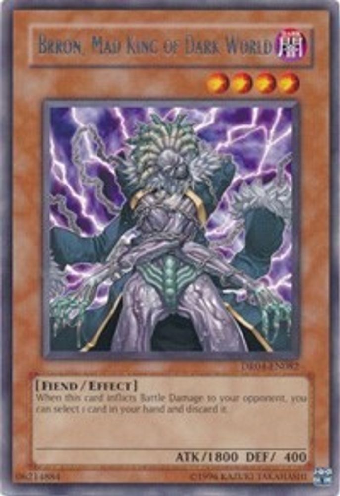 Brron, Mad King of Dark World (DR04-EN082) - Rare