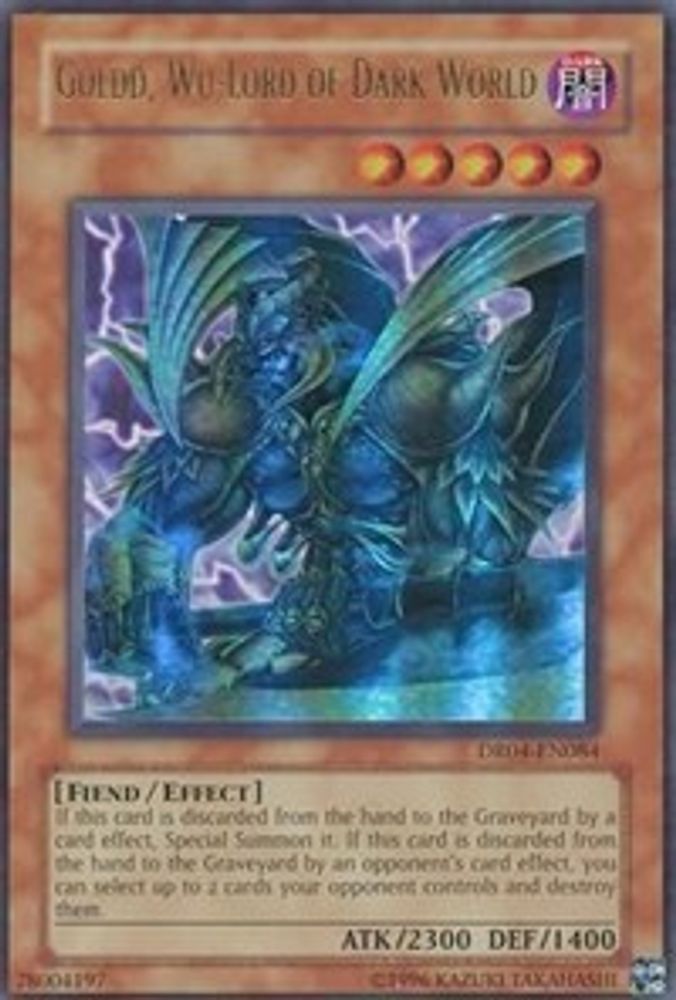 Goldd, Wu-Lord of Dark World (DR04-EN084) - Ultra Rare