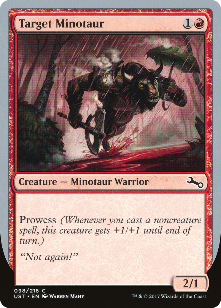 Target Minotaur (B) (UST-098) - Unstable Foil