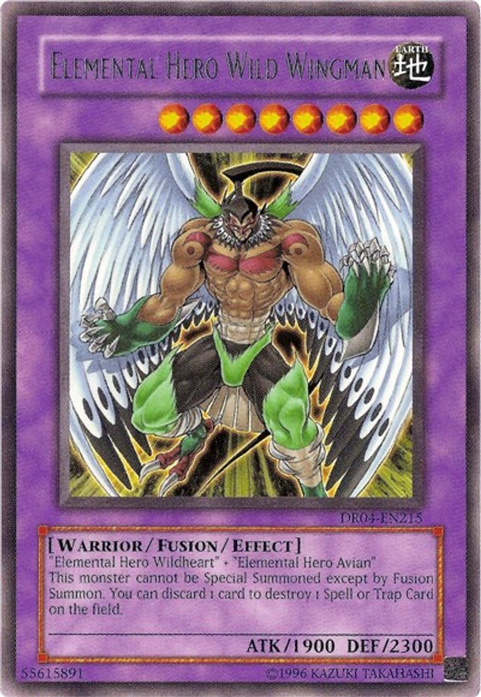 Elemental Hero Wild Wingman (DR04-EN215) - Rare