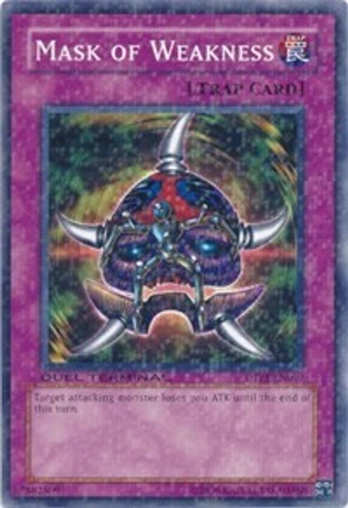 Mask of Weakness (DTP1-EN017) - Duel Terminal Normal Parallel Rare
