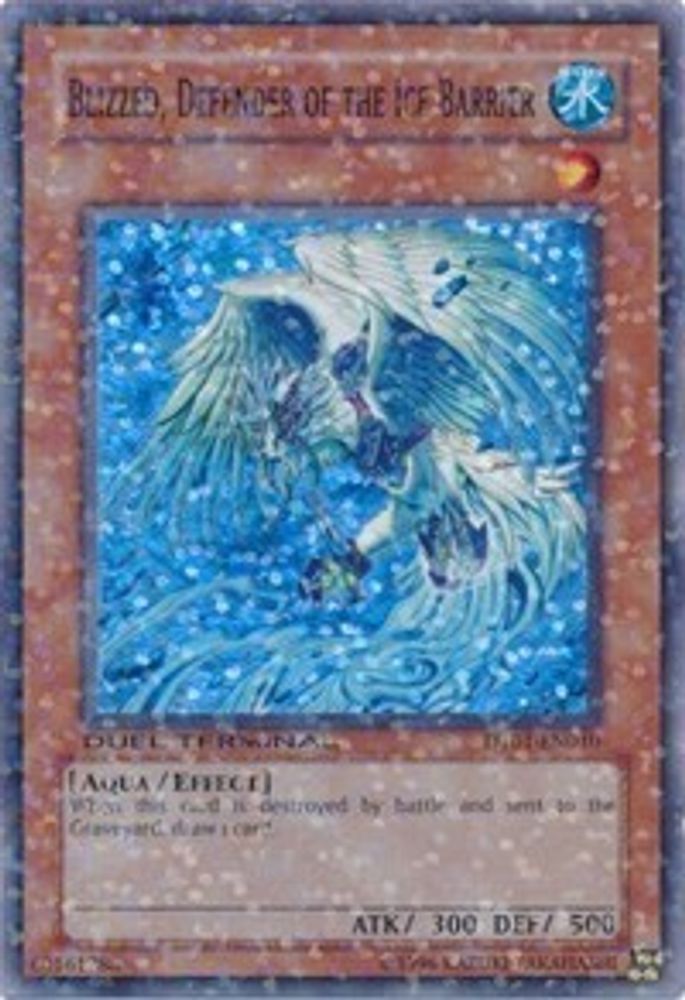 Blizzed, Defender of the Ice Barrier (DT01-EN010) - Duel Terminal Super Parallel Rare
