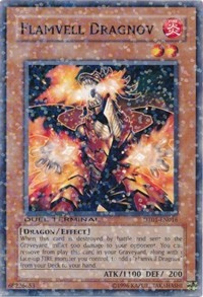 Flamvell Dragnov (DT01-EN016) - Duel Terminal Super Parallel Rare