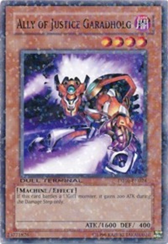 Ally of Justice Garadholg (DT01-EN024) - Duel Terminal Normal Parallel Rare
