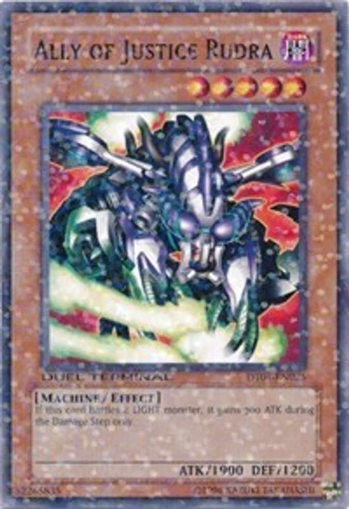 Ally of Justice Rudra (DT01-EN025) - Duel Terminal Normal Parallel Rare