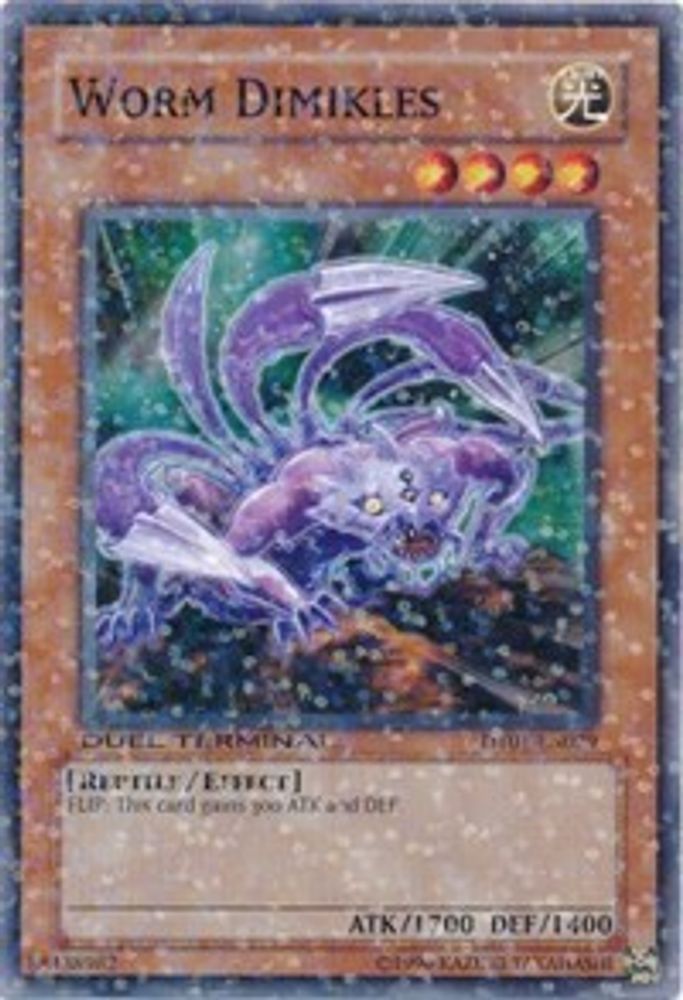 Worm Dimikles (DT01-EN029) - Duel Terminal Normal Parallel Rare