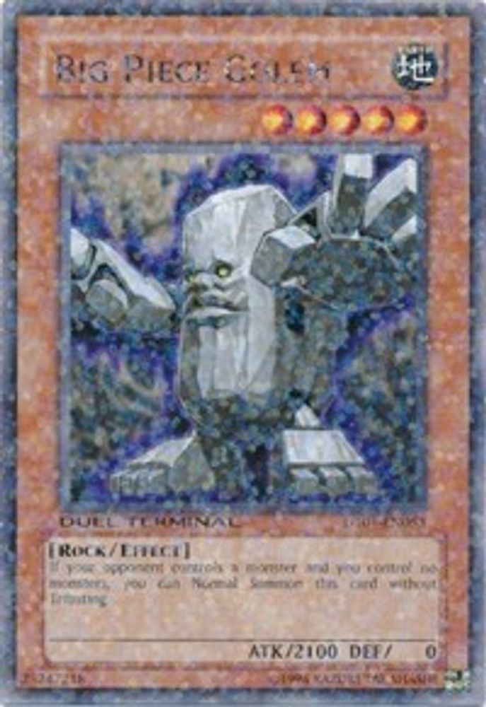 Big Piece Golem (DT01-EN053) - Duel Terminal Rare Parallel Rare