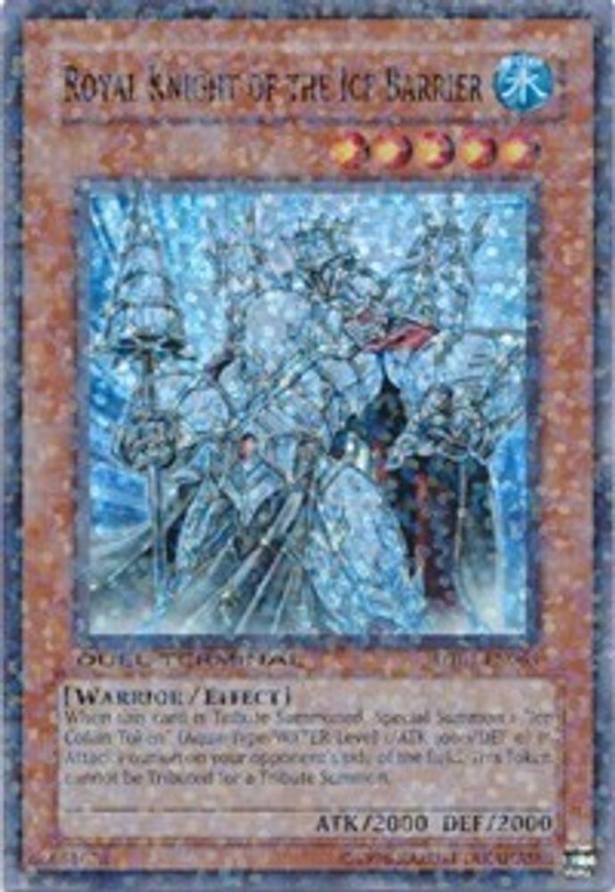 Royal Knight of the Ice Barrier (DT01-EN065) - Duel Terminal Super Parallel Rare