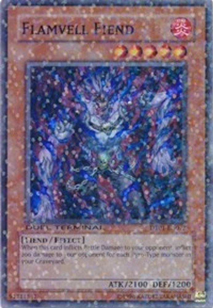 Flamvell Fiend (DT01-EN072) - Duel Terminal Super Parallel Rare