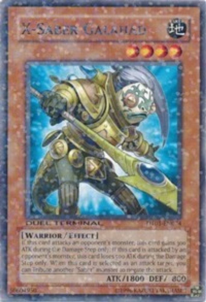 X-Saber Galahad (DT01-EN074) - Duel Terminal Rare Parallel Rare